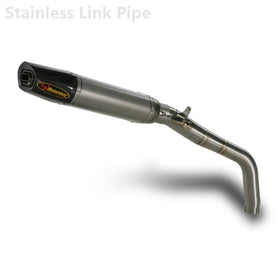 HONDA CBR600RR - (2007-2008) Akrapovic Titanium Silencer Slip-On Kit  AC STYLE SILENCER WITH CARBON OUTLET CAP - Road Legal Removable Baffle