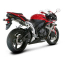 HONDA CBR600RR - (2007-2008) Akrapovic Titanium Silencer Slip-On Kit  AC STYLE SILENCER WITH CARBON OUTLET CAP - Road Legal Removable Baffle
