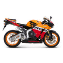 HONDA CBR600RR - (2013-2018) Akrapovic Titanium Silencer Slip-On Kit - AC Style - Road Legal Removable Baffle