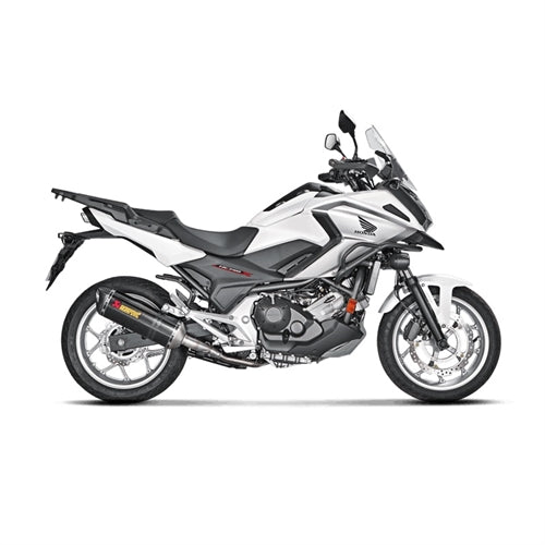 HONDA NC750S - (2013-2020) Akrapovic Carbon Silencer Slip-On Kit - Hexagonal - Road Legal
