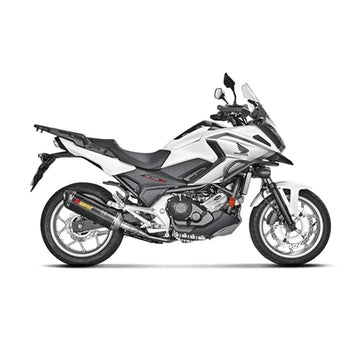 HONDA NC700X - (2012-2014) Akrapovic Carbon Silencer Slip-On Kit - Hexagonal - Road Legal
