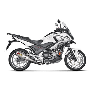 HONDA NC700X - (2012-2014) Akrapovic Titanium Silencer Slip-On Kit - Hexagonal - Road Legal