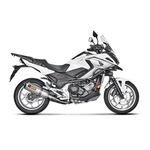 HONDA NC750X - (2013-2020) Akrapovic Titanium Silencer Slip-On Kit - Hexagonal - Road Legal