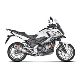 HONDA NC750X - (2013-2020) Akrapovic Titanium Silencer Slip-On Kit - Hexagonal - Road Legal