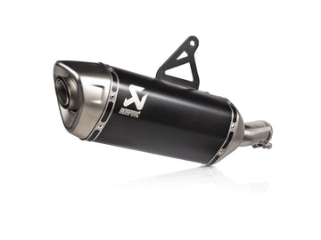 HONDA XL750 Transalp - (2023-2026) Akrapovic Titanium Silencer Slip-On Kit - Black Hexagonal - Road Legal