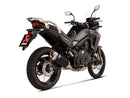 HONDA XL750 Transalp - (2023-2026) Akrapovic Titanium Silencer Slip-On Kit - Black Hexagonal - Road Legal