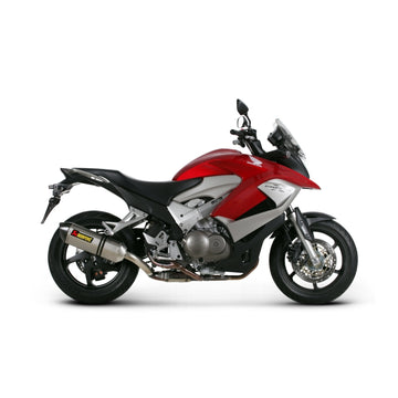 HONDA Crossrunner 800 - (2011-2014) Akrapovic Titanium Silencer Slip-On Kit - Hexagonal - Road Legal Removable Baffle