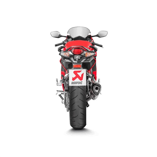 HONDA VFR800 Vtec - (2017-2022) Akrapovic Titanium Silencer Slip-On Kit - Hexagonal - Road Legal