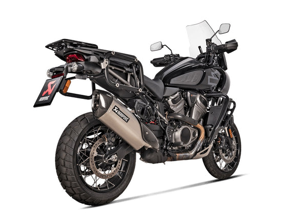 HARLEY-DAVIDSON Pan America (1250cc) - (2021-2024) Akrapovic Titanium Silencer Slip On Kit - Road Legal
