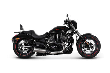 HARLEY-DAVIDSON VRSC-DX Night Rod Special (1130cc) - (2007-2017) Akrapovic Complete Stainless Race System - With Titanium Silencer, Inc Carbon Heat Shield