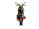 ITALJET Dragster 125 / 200 - (2021-2024) Akrapovic Black Titanium Silencer Slip-On Kit With Carbon End Cap - Road Legal