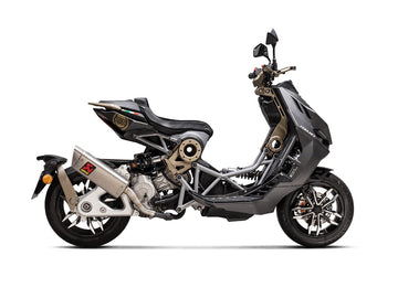 ITALJET Dragster 125 / 200 - (2021-2024) Akrapovic Titanium Silencer Slip-On Kit - Race