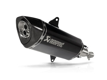 ITALJET Dragster 300 - (2024-2024) Akrapovic Black Titanium Silencer Slip-On Kit With Carbon End Cap - Road Legal