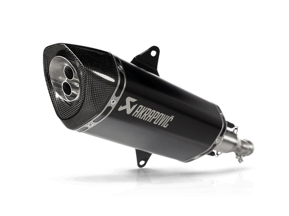 ITALJET Dragster 300 - (2024-2024) Akrapovic Black Titanium Silencer Slip-On Kit With Carbon End Cap - Road Legal