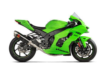 KAWASAKI ZX-10R / RR - (2021-2025) Akrapovic Carbon Silencer Stainless Racing Line Full System   - Race