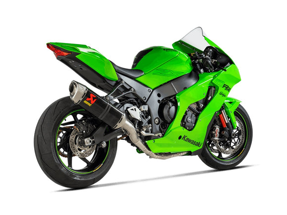 KAWASAKI ZX-10R / RR - (2021-2025) Akrapovic Carbon Silencer Stainless Racing Line Full System   - Race