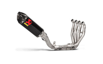 KAWASAKI ZX-10R / RR - (2016-2020) Akrapovic Carbon Silencer Stainless Racing Line 4-2-1 Complete System   - Race Removable Baffle