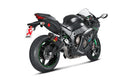 KAWASAKI ZX-10R / RR - (2016-2020) Akrapovic Carbon Silencer Stainless Racing Line 4-2-1 Complete System   - Race Removable Baffle