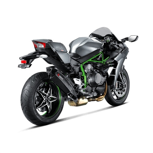 KAWASAKI Ninja H2 (1000cc) - (2015-2020) Akrapovic Carbon Silencer Slip-On Kit
