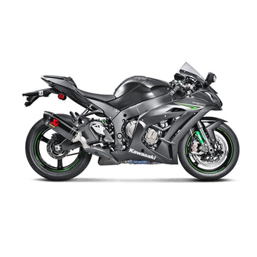KAWASAKI ZX-10R / RR - (2016-2020) Akrapovic Carbon Silencer Slip-On Kit - Road Legal