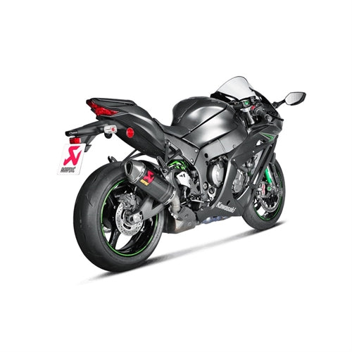 KAWASAKI ZX-10R / RR - (2016-2020) Akrapovic Carbon Silencer Slip-On Kit - Road Legal