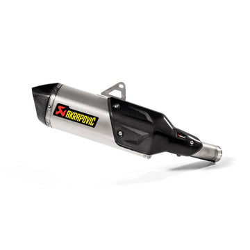 KAWASAKI Versys 1000 - (2019-2024) Akrapovic Titanium Silencer Slip-On Kit With Carbon Heat Shield - Road Legal