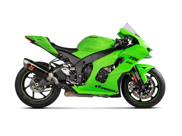 KAWASAKI ZX-10R / RR - (2021-2024) Akrapovic Carbon Silencer Slip-On Kit - Hexagonal - Road Legal