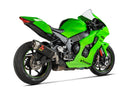 KAWASAKI ZX-10R / RR - (2021-2024) Akrapovic Carbon Silencer Slip-On Kit - Hexagonal - Road Legal
