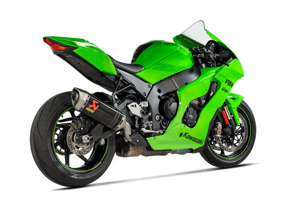 KAWASAKI ZX-10R / RR - (2021-2024) Akrapovic Carbon Silencer Slip-On Kit - Hexagonal - Road Legal