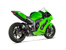 KAWASAKI ZX-10R / RR - (2021-2025) Akrapovic Titanium Silencer Slip-On Kit - Black ASZ Style - Race (Optional Baffle Available)