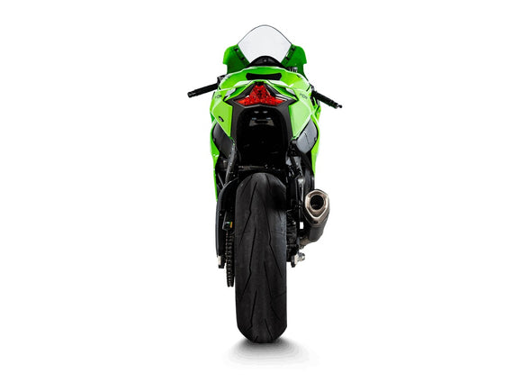KAWASAKI ZX-10R / RR - (2021-2025) Akrapovic Titanium Silencer Slip-On Kit - Black ASZ Style - Race (Optional Baffle Available)