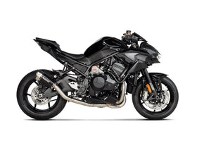 KAWASAKI Z H2 (1000cc) - (2020-2026) Akrapovic Black Titanium Silencer Slip-On Kit - ASZ Style - Race (Optional Baffle Available)