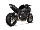 KAWASAKI Z H2 (1000cc) - (2020-2026) Akrapovic Black Titanium Silencer Slip-On Kit - ASZ Style - Race (Optional Baffle Available)