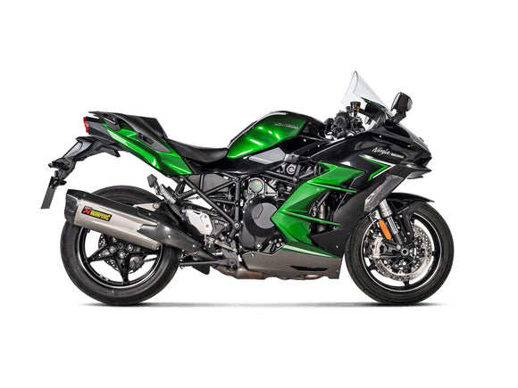 KAWASAKI Ninja H2 SX / SE (1000cc) - (2021-2026) Akrapovic Titanium Silencer Slip-On Kit - Road legal