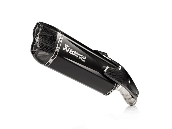 KAWASAKI Z H2 (1000cc) - (2020-2025) Akrapovic Black Titanium Silencer Slip-On Kit  - Road Legal