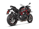 KAWASAKI Z H2 (1000cc) - (2020-2025) Akrapovic Black Titanium Silencer Slip-On Kit  - Road Legal