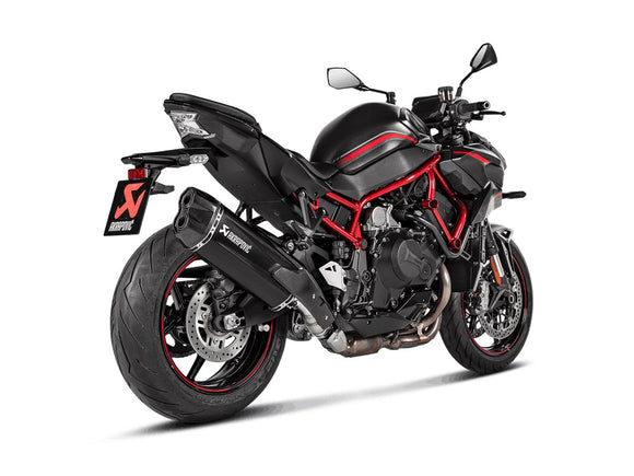 KAWASAKI Z H2 (1000cc) - (2020-2025) Akrapovic Black Titanium Silencer Slip-On Kit  - Road Legal
