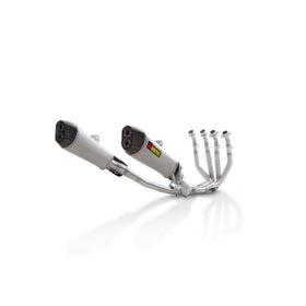 KAWASAKI ZZR1400 - (2012-2020) Akrapovic Titanium Silencer Complete 4-2 Conical Header System - Hexagonal - Race Removable Baffle