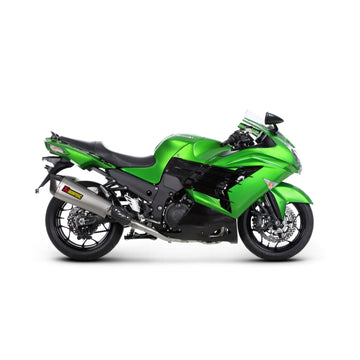 KAWASAKI ZZR1400 - (2012-2020) Akrapovic Titanium Silencer Complete 4-2 Conical Header System - Hexagonal - Race Removable Baffle
