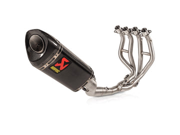 KAWASAKI ZX-4R / RR - (2023-2026) Akrapovic Full System (Carbon Silencer & Stainless Headers) - Race