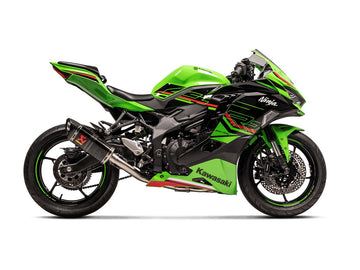 KAWASAKI ZX-4R / RR - (2023-2026) Akrapovic Full System (Carbon Silencer & Stainless Headers) - Race