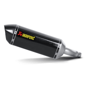 KAWASAKI Ninja 250 R - (2008-2012) Akrapovic Carbon Silencer Slip-On Kit - Hexagonal - Race Removable Baffle