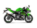KAWASAKI Ninja 400 - (2018-2023) Akrapovic Full System (Carbon Silencer & Stainless Headers) - Race Removable Baffle