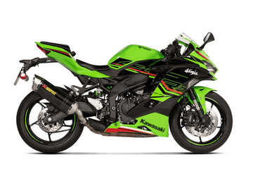 KAWASAKI ZX-4R / RR - (2023-2026) Akrapovic Carbon Silencer Slip-On Kit - Hexagonal - Road Legal