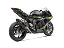 KAWASAKI ZX-6R - (2009-2012) Akrapovic Carbon Silencer Complete Stainless 4-2-1 System - Race Removable Baffle