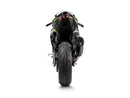 KAWASAKI ZX-6R - (2019-2022) Akrapovic Carbon Silencer Complete Stainless 4-2-1 System - Race Removable Baffle