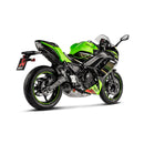 KAWASAKI Ninja 650 - (2021-2023) Akrapovic Titanium Silencer Complete Stainless 2-1 System - E-Marked