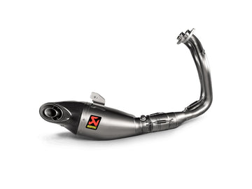 KAWASAKI Z650 - (2021-2026) Akrapovic Titanium Silencer Complete Stainless 2-1 System - Road Legal