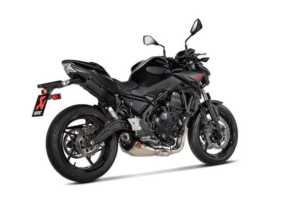KAWASAKI Ninja 650 - (2021-2026) Akrapovic Titanium Silencer Complete Stainless 2-1 System - Road Legal