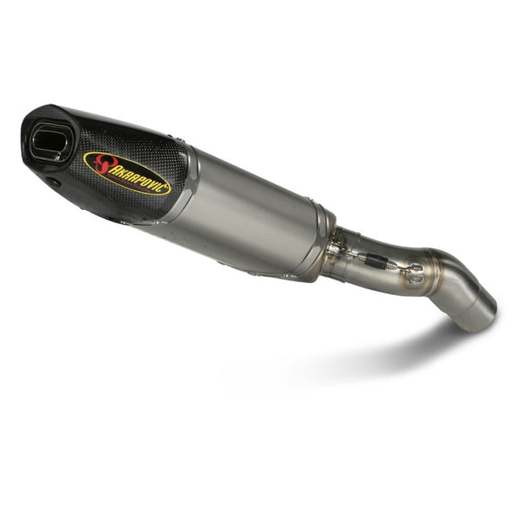 KAWASAKI ZX-6R - (2007-2008) Akrapovic Titanium Silencer Slip-On Kit  (With Carbon Outlet Cap) - Road Legal Removable Baffle